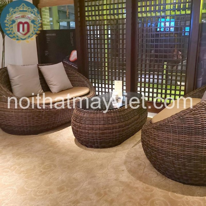 Bàn Ghế Sofa Mây Tre BGSF0028 